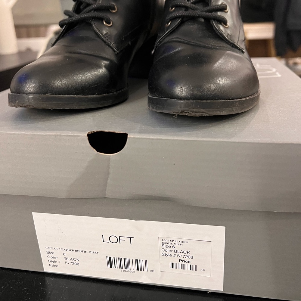 Black Block Heeled Combat Bootties - image 8